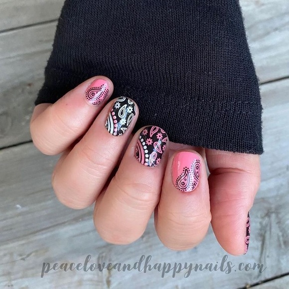 5/$50 Clear Nail Art Bandana Republic Nail Strips - Picture 7 of 15
